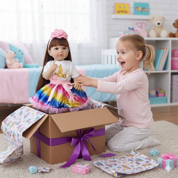 55 cm Babylistic Soft Silicone Vinyl Talking Reborn Doll very realistic hair eye - Picture 3 of 7